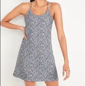 NWT: Old Navy Sleeveless PowerSoft Performance Racer-Back Mini Swing Dress